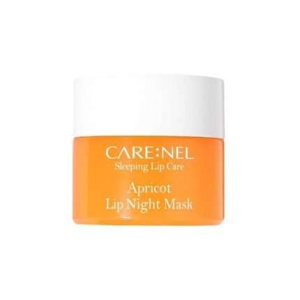 CARE:NEL Apricot Lip Night Mask An overnight lip mask that exfoliates and hydrates overnight to leave lips soft, plump and supple.This night mask intensively hydrates and gives lips softness and plumpness. during the day Can be used as a lip balm for dry lips . Contains vitamin C. macadamia, apricot, olive oils and various flower and fruit extracts. Pleasant aroma of apricots.