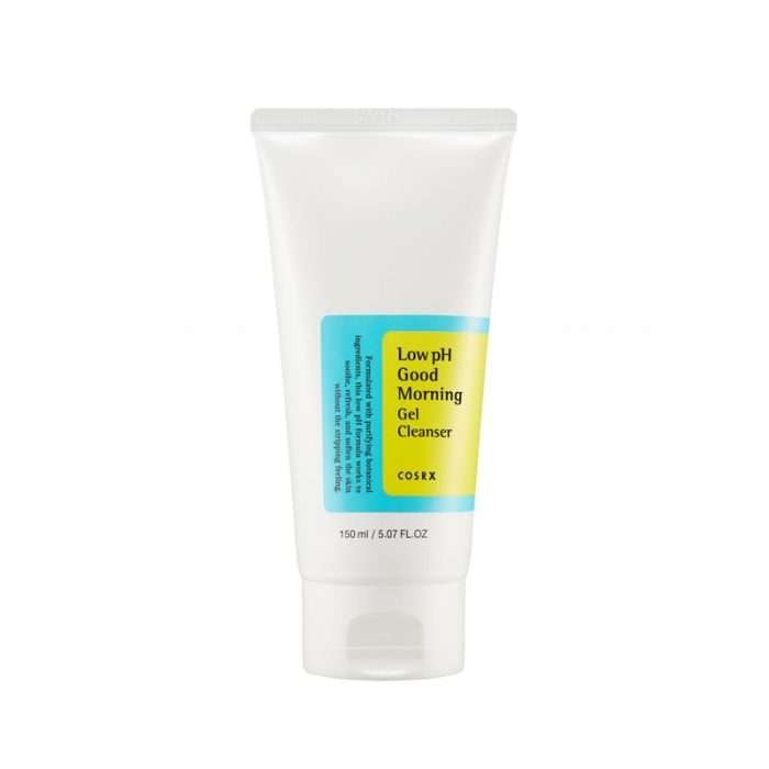 Low pH Good Morning Gel Cleanser 150ml The COSRX Low pH Good Morning Gel Cleanser is designed to be gentle yet effective, suitable for daily use, morning and night. It helps to maintain the skin’s optimal pH balance while removing impurities. Its formulation with tea tree oil helps control oil and tighten pores, while natural BHA refines skin texture.